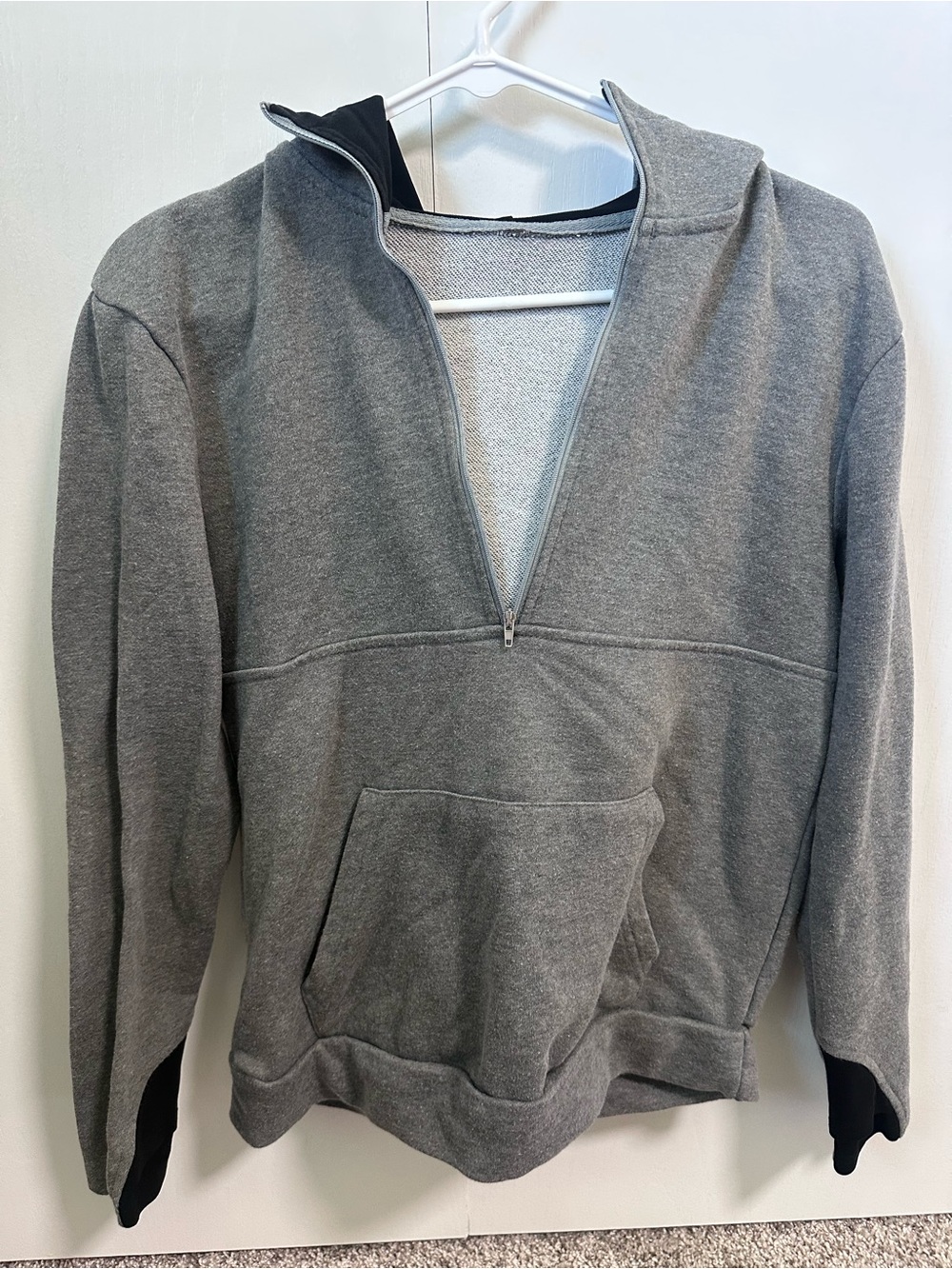 Women’s Gray Quarter-Zip Pullover Sweatshirt